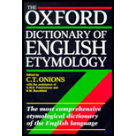 Oxford Dictionary of English Etymology