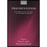 Fragmentation  New Production Patterns in the World Economy