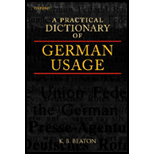 Practical Dictionary of German Usage