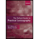 Oxford Guide to Practical Lexicography