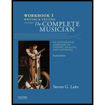 Workbook to Accompany The Complete Musician Workbook 1 Writing and Analysis 4TH 16 Edition, by Steven Laitz - ISBN 9780199347100