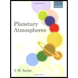 Planetary Atmospheres