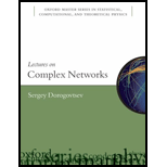 Lectures on Complex Networks