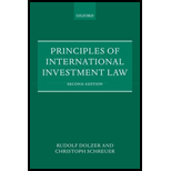 Principles of International Investment Law