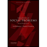 Study of Social Problems Seven Perspectives 7TH 11 Edition, by Earl Rubington - ISBN 9780199731879