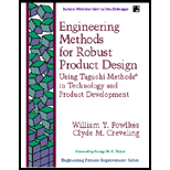 Engineering Methods for Robust Product Design  Using Taguchi Methods in Technology and Product Development / With 3.5 Disk