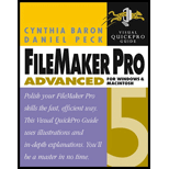 Filemaker Pro Advanced 5 : Visual QuickPro Guide For Windows and Macintosh -  Cynthia L. Baron and Daniel Peck, Paperback