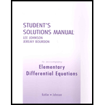 Elementary Differential Equations   Student Solution Manual