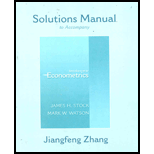 Introduction to Econometrics Student Solution Manual