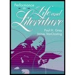 Performance in Life and Literature