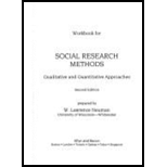 Social Research Methods, Workbook / With 3 IBM Disk