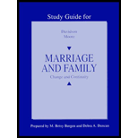 Marriage and Family  Change and Continuity, Study Guide