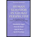 Human Behavior in Global Perspective  An Introduction to Cross Cultural Psychology