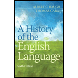 History of the English Language 6TH 13 Edition, by Albert C Baugh and Thomas Cable - ISBN 9780205229390