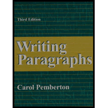 Writing Paragraphs