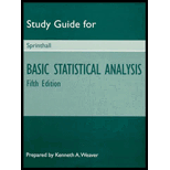 Basic Statistical Analysis, Study Guide