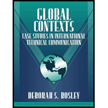 Global Contexts  Case Studies in International Technical Communication