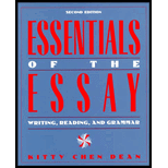 Essentials of the Essay  Writing, Reading, and Grammar