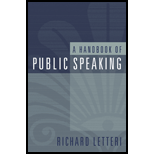 Handbook of Public Speaking