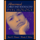 Abnormal Child and Adolescent Psychology