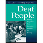 Deaf People  Evolving Perspectives from Psychology, Education, and Sociology