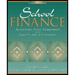 School Finance  Achieving High Standards with Equity and Efficiency