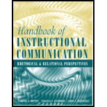 Handbook of Instructional Communication  Rhetorical and Relational Perspectives