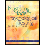 Mastering Modern Psychological Testing Theory and Methods