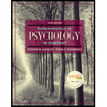 Fundamentals of Psychology in Context