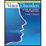 Voice Disorders Scope of Theory and Practice