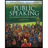 Public Speaking  Audience Centered Approach