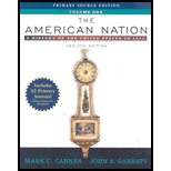 American Nation  History of the United States to 1877, Volume I, Primary Source Edition   With Study Card