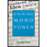 Gaining Word Power