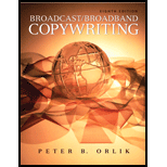 Broadcast/ Broadband Copywriting