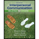 Interpersonal Communication Relating to Others