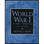 World War I   With Mysearchlab Access Code