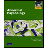 Abnormal Psychology. Thomas F. Oltmanns, Robert E. Emery