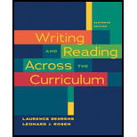 Writing and Reading Across the Curriculum