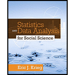 Statistics and Data Analysis for Social Science