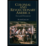 Colonial and Revolutionary America