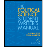 Political Science Student Writers Manual