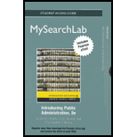 Introducing Public Administration   MySearchLab