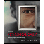 Psychology From Inquiry to Understanding