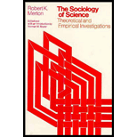 Sociology of Science  Theoretical and Empirical Investigations