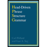 Head Driven Phrase Structure Grammar