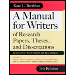 Kate Turabian A Manual For Writers 9th Ed