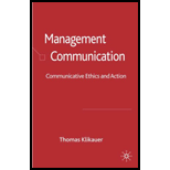 Management Communication Communicative Ethics and Action