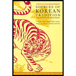 Sources of Korean Tradition, Volume I  From Early Times Through the Sixteenth Century