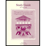 Managerial Economics and Organizational Architecture (Study Guide)