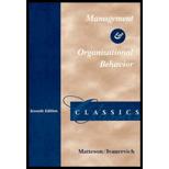 Management and Organizational Behavior Classics